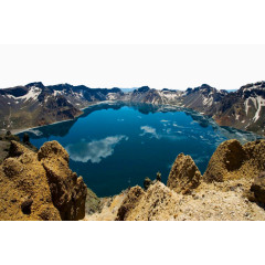 朝鲜白头山自然景观