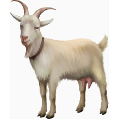 矢量卡哇伊山羊