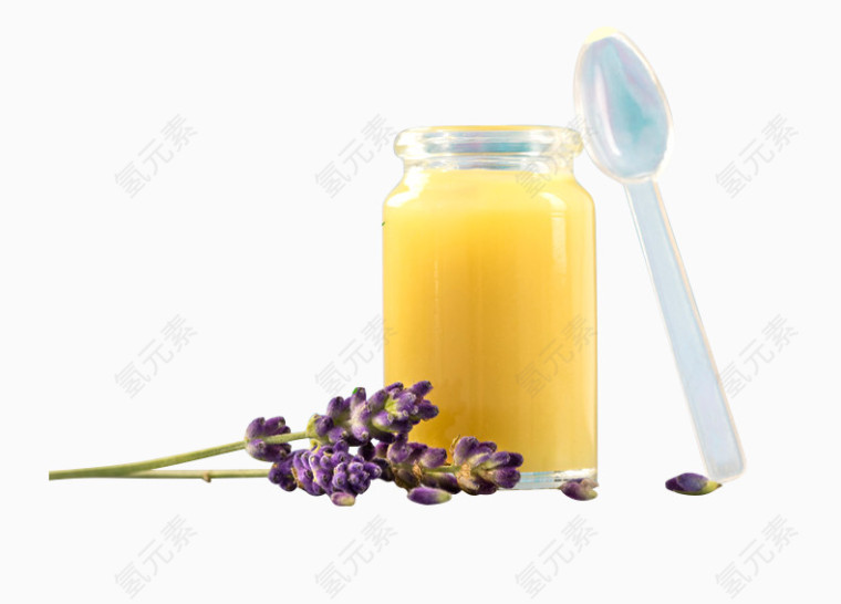 玻璃罐子里的蜂王浆