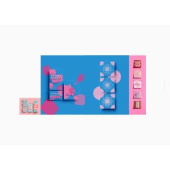 创意彩色包装纸设计