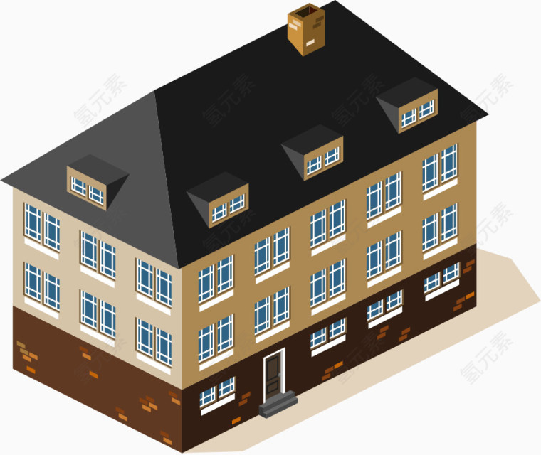 矢量建筑设计楼层房屋