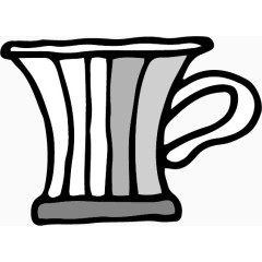 清新饮茶时间茶杯插画