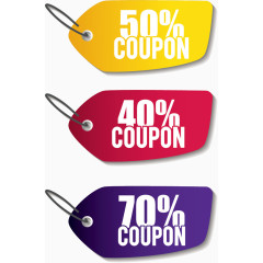 代金劵优惠卡设计矢量素材