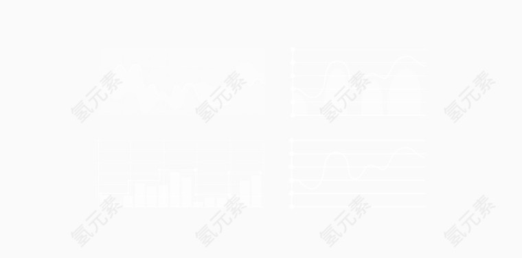 PPT报表趋势矢量图