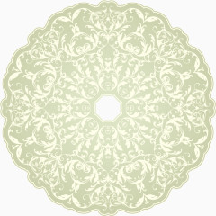 淡雅花纹卡片设计矢量素材