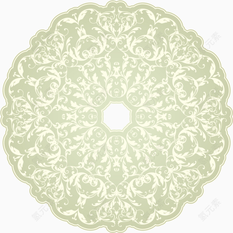 淡雅花纹卡片设计矢量素材