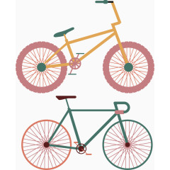 创意自行车海报PNG矢量元素