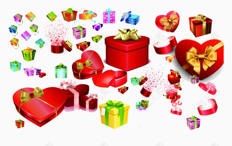 神秘大礼盒矢量图