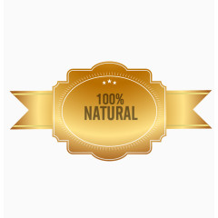 花朵金色大气促销标签