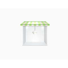 创意绿色房子图标