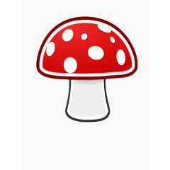 可爱红色蘑菇