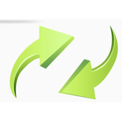 高清立体动感分享箭头