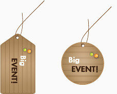 标识标签，淘宝素材，装饰