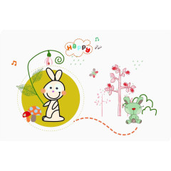 可爱小兔子卡通
