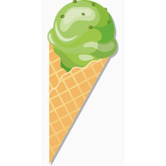 绿色的冰淇凌