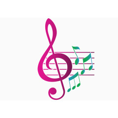 紫色音乐符号