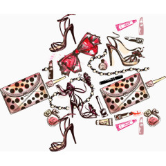 漂浮女性包包首饰