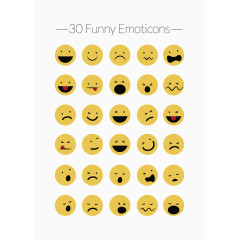 聊天表情矢量素材