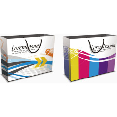 购物袋袋子卡通海报促销素材