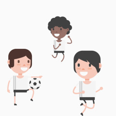 踢足球的孩子们