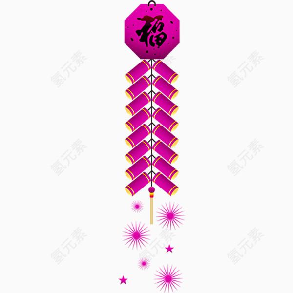 福字鞭炮
