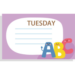 卡通日记本标签素材