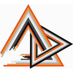 抽象炫酷几何三角线条