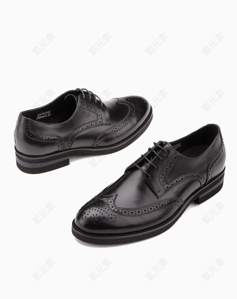 雕花复古潮鞋真皮