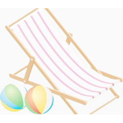 条纹沙滩椅