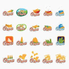 精美玉米图标矢量素材