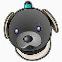 可爱玩具机器狗图标