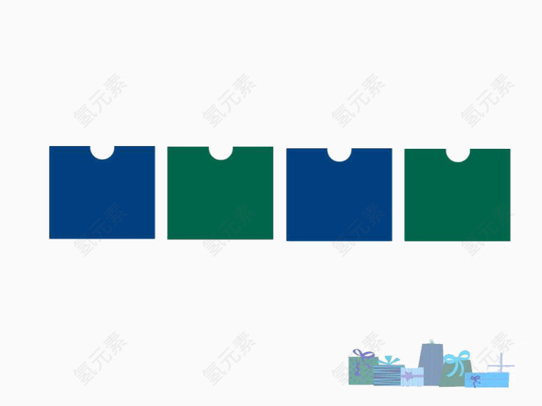 礼物盒子PPT背景