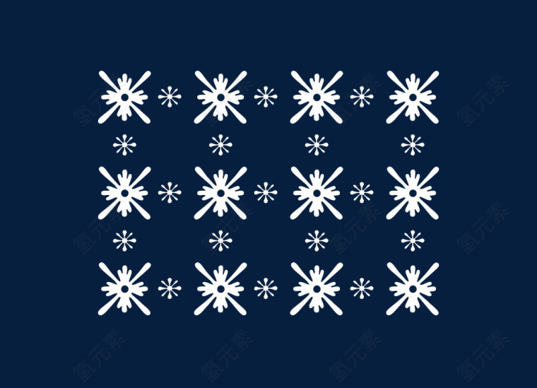 矢量雪花底纹