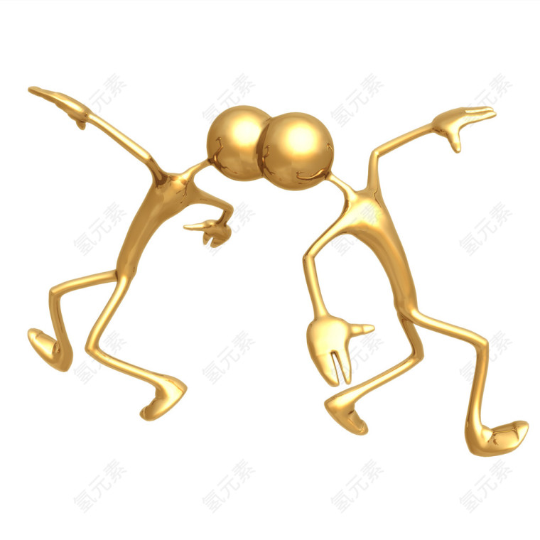 超清晰3D小金人