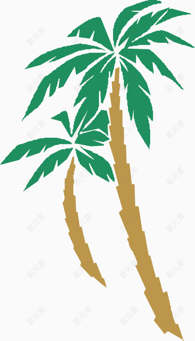 花园洋房门口的风景树