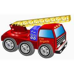 卡通消防车