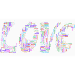 彩色英语字母背景浅色