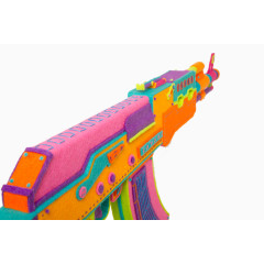 创意布艺彩色手枪