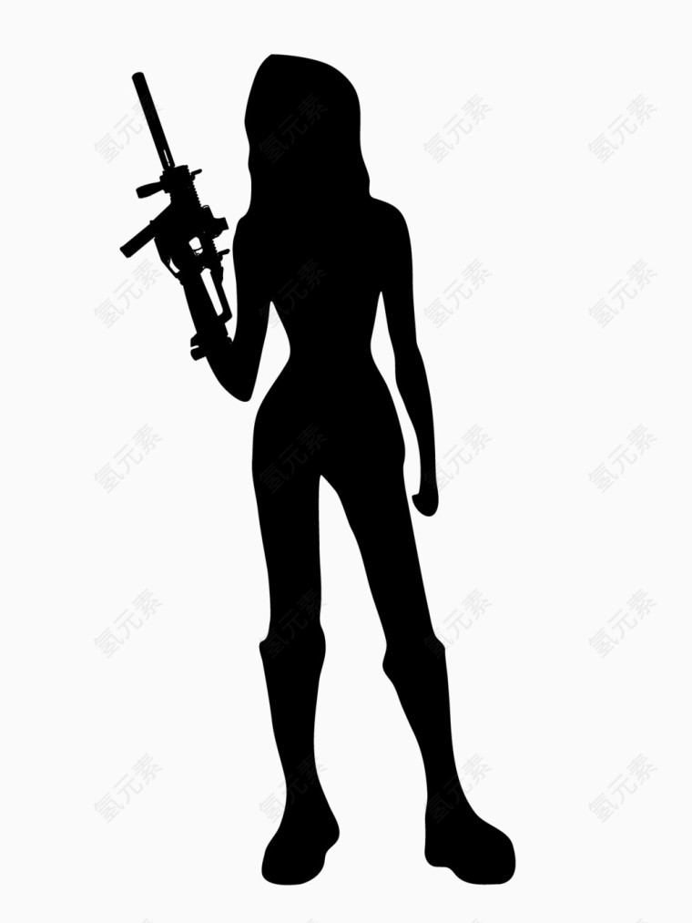 女兵剪影