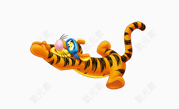 卡通动物跳跳虎老虎