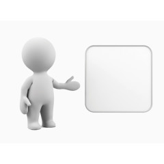 讲解员火柴人矢量