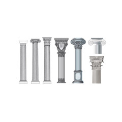 欧式柱子建筑设计素材