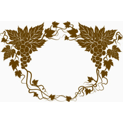 矢量葡萄装饰框