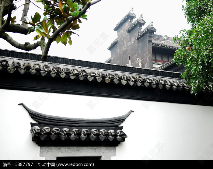 马头墙建筑设计免抠素材