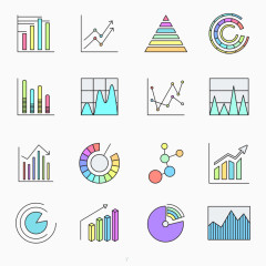 PPT创意背景图标元素