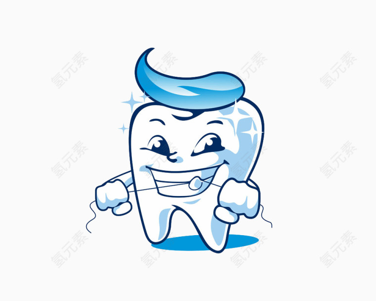 卡通牙齿