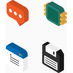 时尚3d图标元素