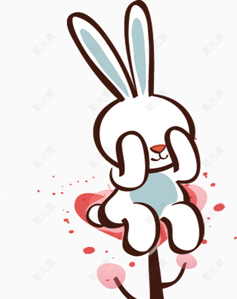 卡通可爱小兔子