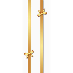 金黄色蝴蝶结装饰