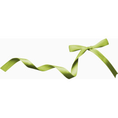 绿色蝴蝶结彩带